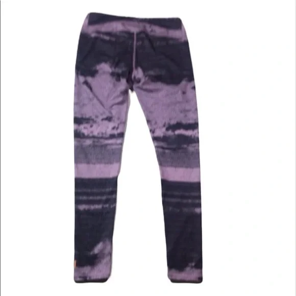 Lucy Studio Hatha High Tide Lavender/Black Full Length Leggings - Picture 3 of 8